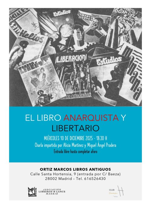 CHARLA: EL LIBRO ANARQUISTA Y LIBERTARIO