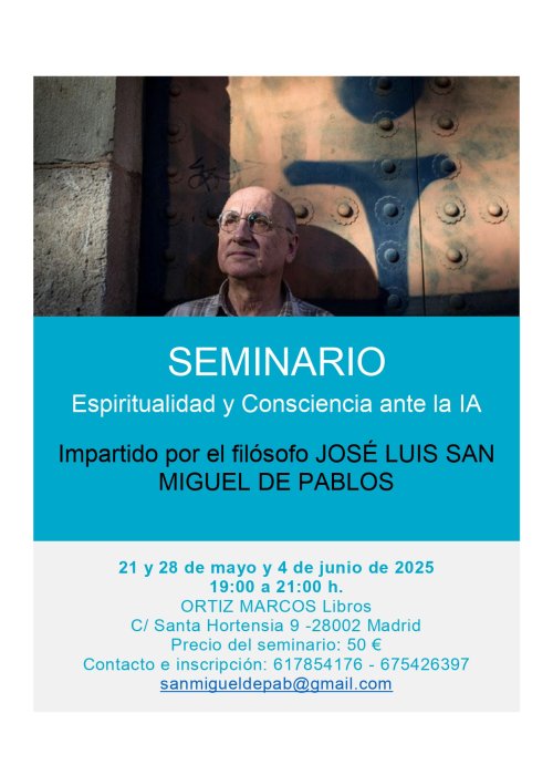 SEMINARIO: Espiritualidad y Consciencia ante la IA